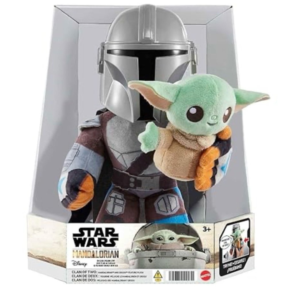 Star Wars Clan of Two: the Mandalorian Plush Set with 11-inch Mandalorian